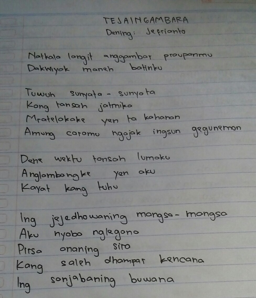 Puisi Jawa Krama Alus Kumpulan Puisi Terbaik