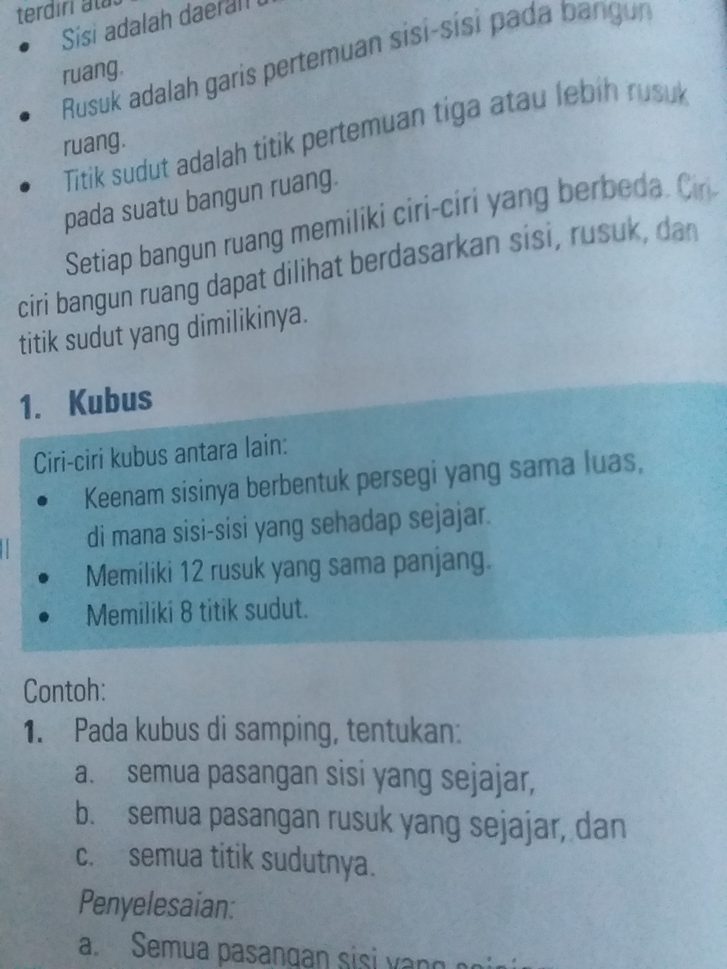 sebutkan ciri ciri kubussebutkan ciri ciri balok Brainly.co.id