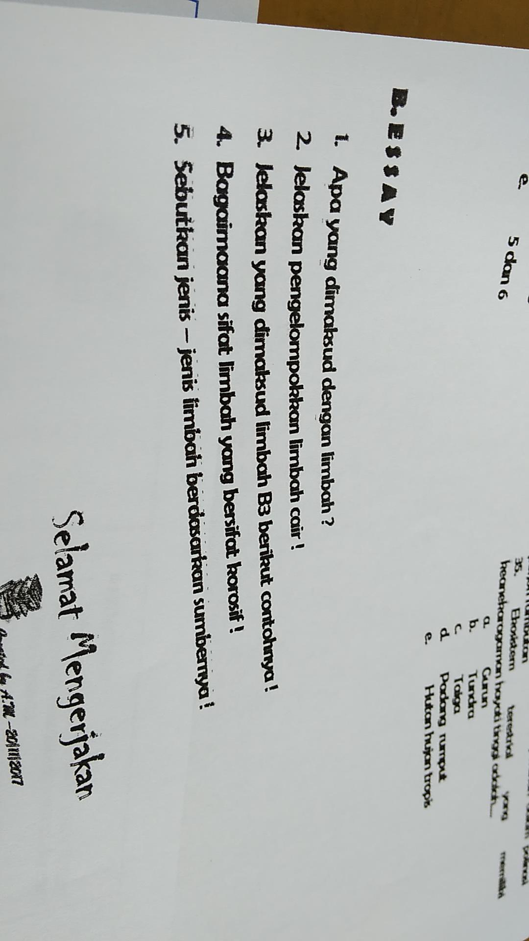 Sebutkan Macam Macam Limbah Berdasarkan Sumbernya Asia