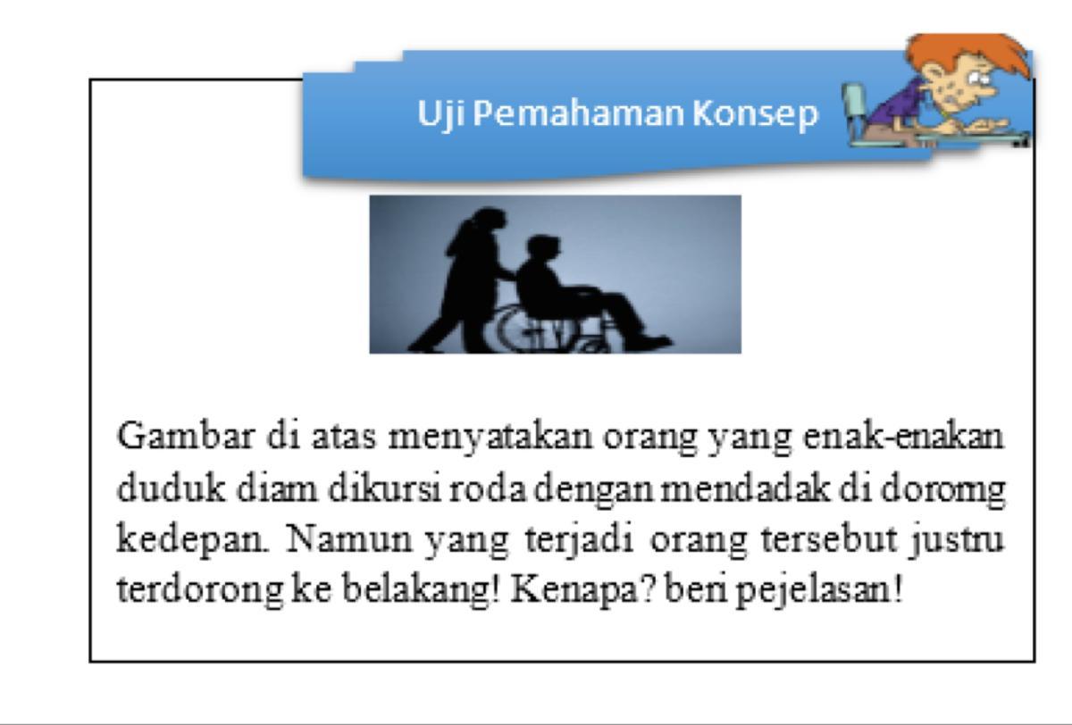 Gambar di atas menyatakan orang yang enak enakan duduk diam dikursi