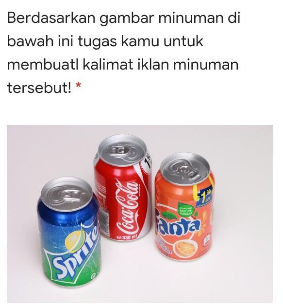 berdasarkan gambar dibawah ini buatlah kalimat poster yang tepat