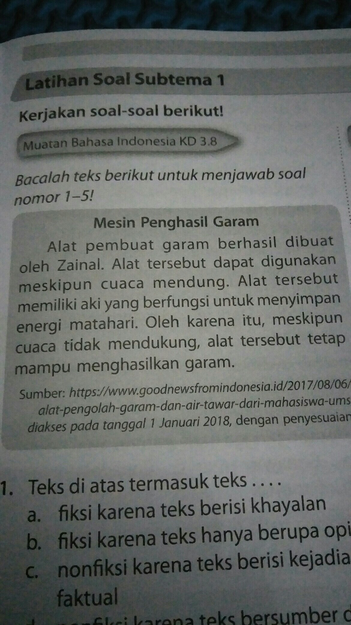 gagasan pokok pada teks tersebut adalah Brainly.co.id