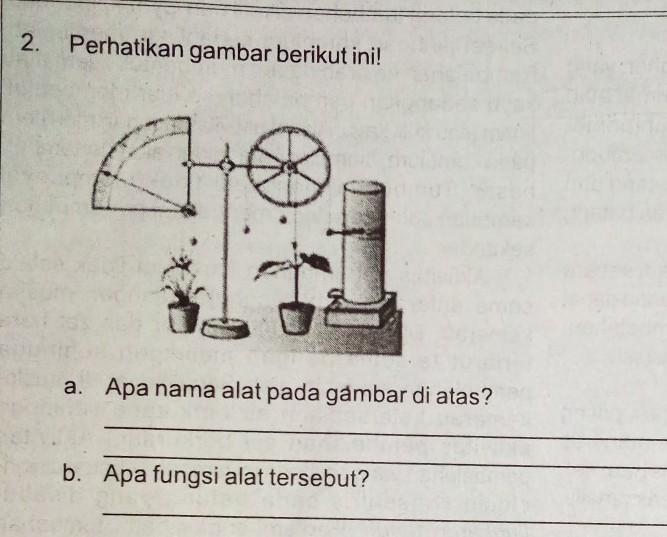 Perhatikan gambar berikut ini!a. Apa nama alat pada gambar di atas?b