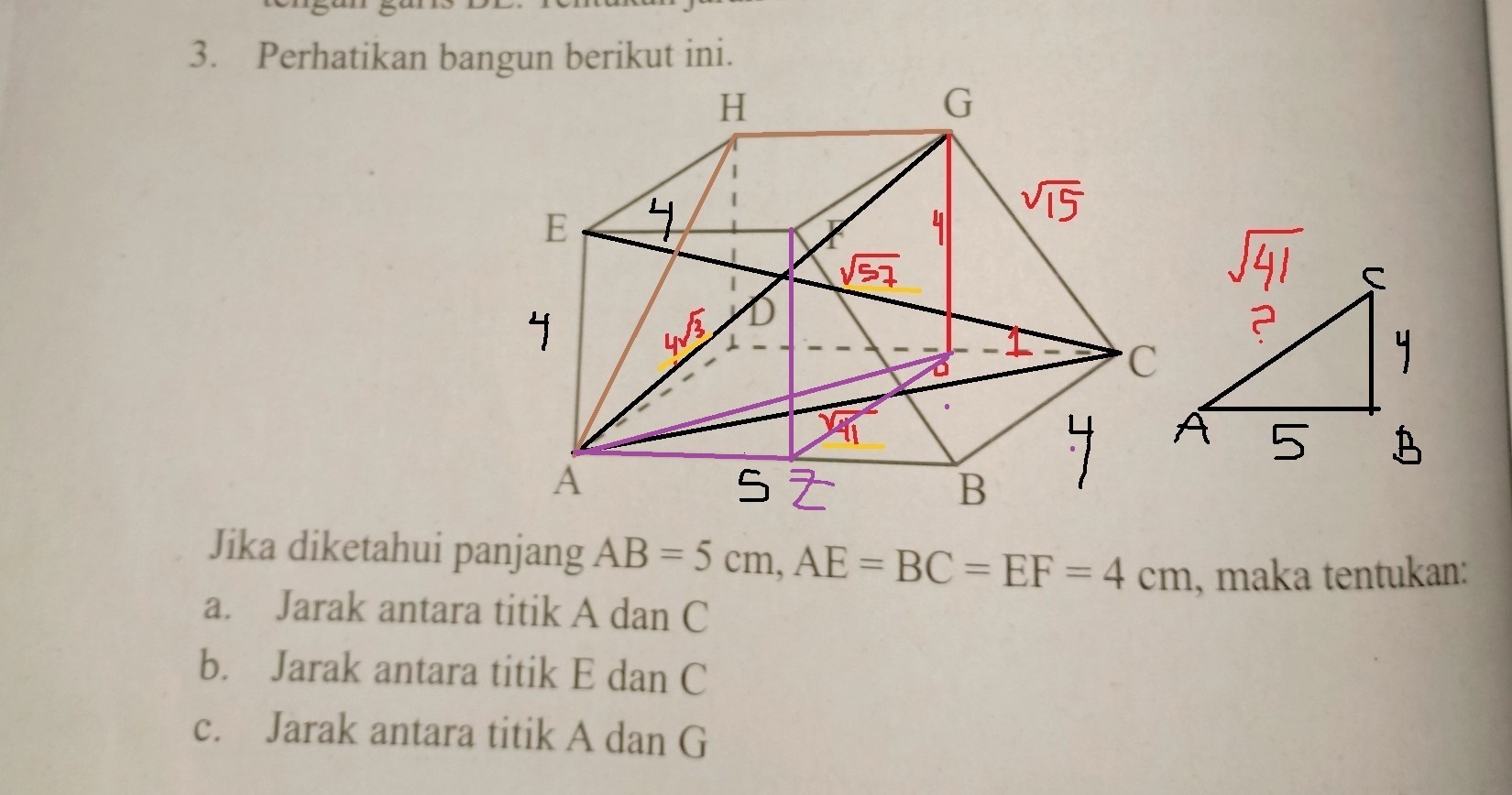 perhatikan bangun berikut inijika diketahui panjang AB=5