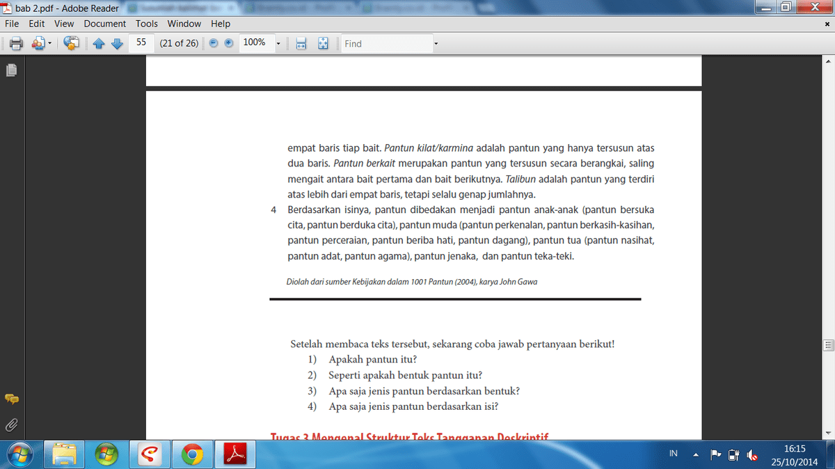 Susunlah Kalimat Berikut Ini Menjadi Teks Deskripsi Yang