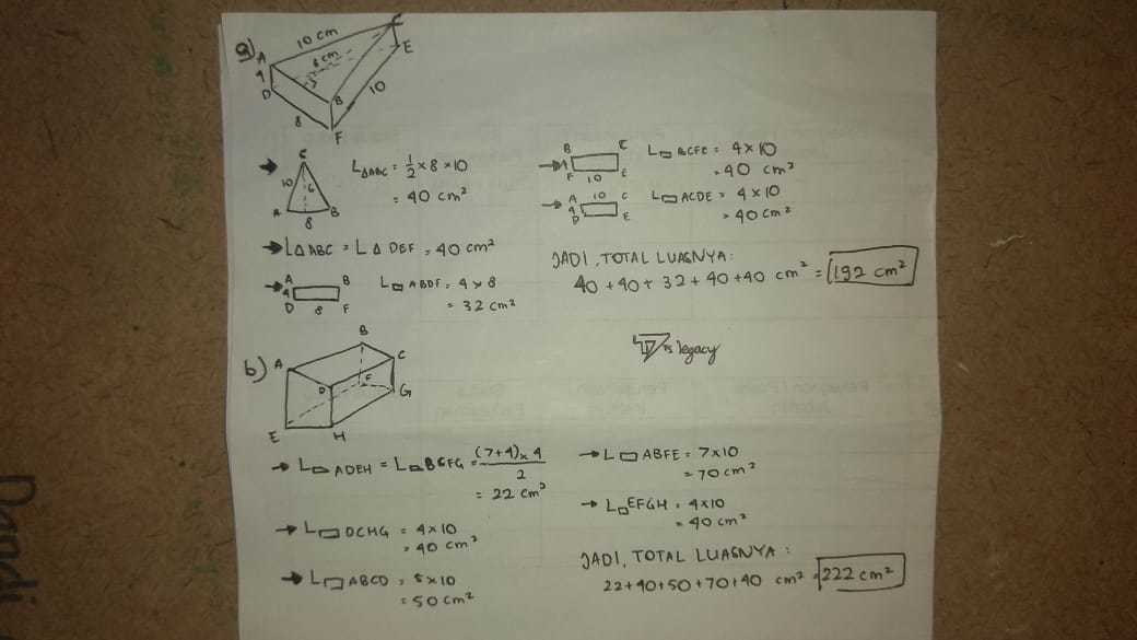 tentukan luas permukaan prisma berikut ini Brainly.co.id