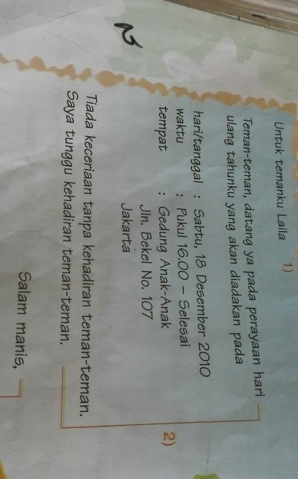 terjemahkan kedalam bahasa inggris! Brainly.co.id