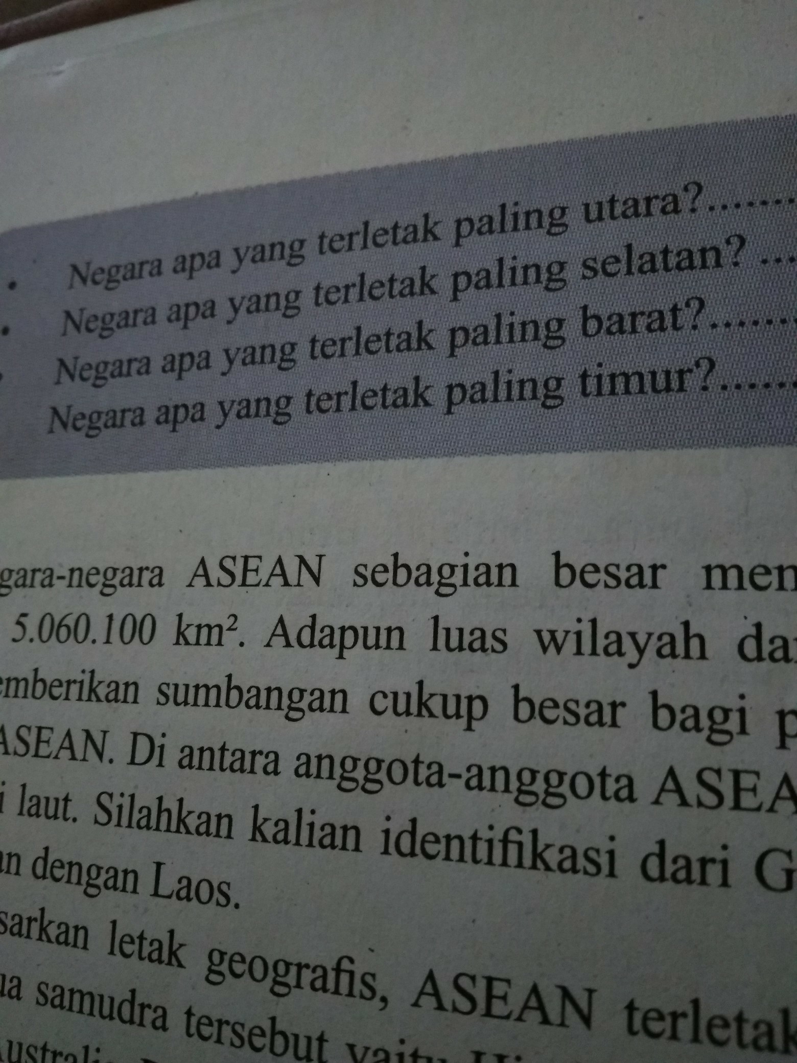 Negara Yang Terletak Paling Utara Di Asean Yaitu Sekali