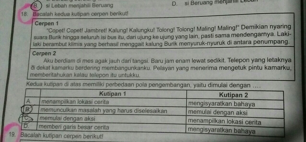 Soal Pila Tek Neeosiasi Kumpulan Tugas