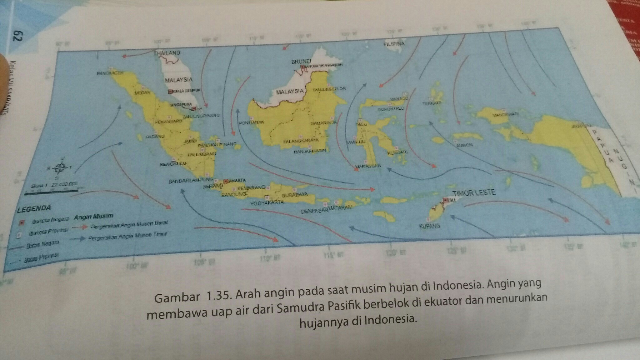 Jelaskan Pergerakan Angin A Angin Muson Barat B Angin Muson Timur