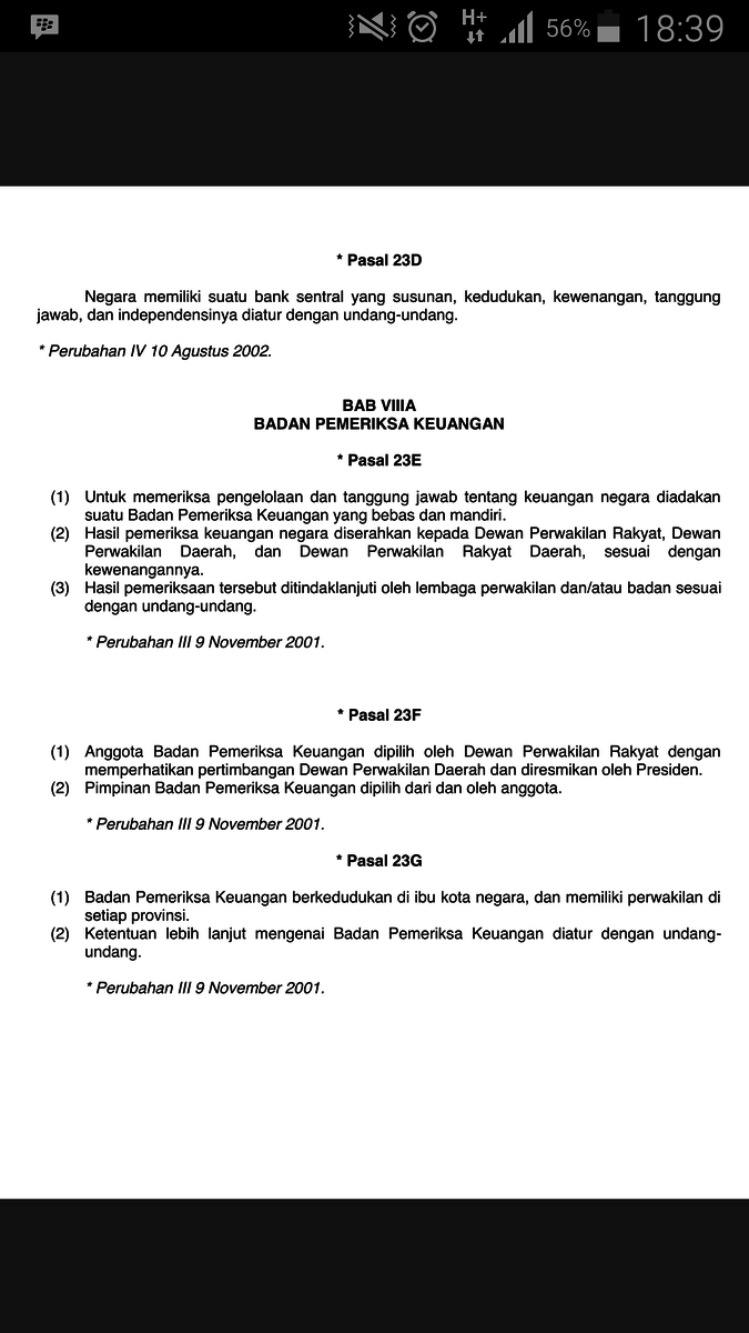 apa isi pasal 23 E ayat 1 uud 1945 Brainly.co.id