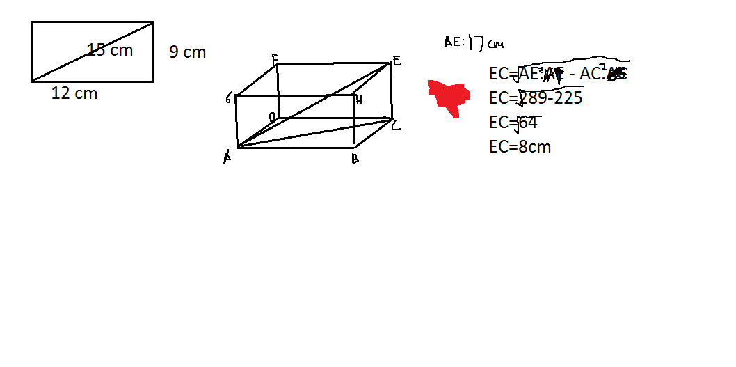 Cara Mencari Tinggi Balok Jika Diketahui Alas Dengan Ukuran 12 Cm 9 Cm Dan Panjang Diagonal Brainly Co Id