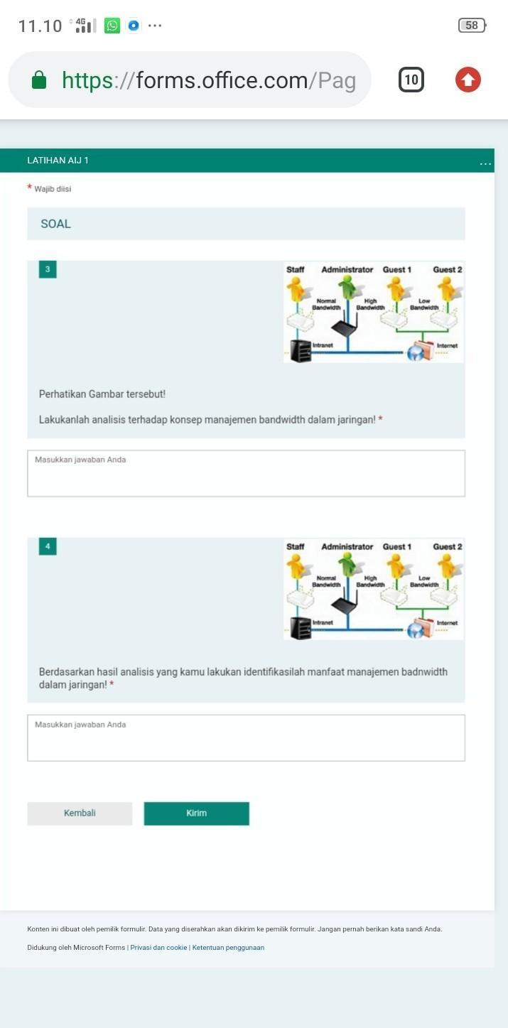 1. analisis terhadap manajemen bandwidth dalam jaringan2. identifikasi