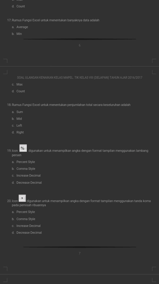icon , digunakan untuk menampilkan angka dengan format tampilan