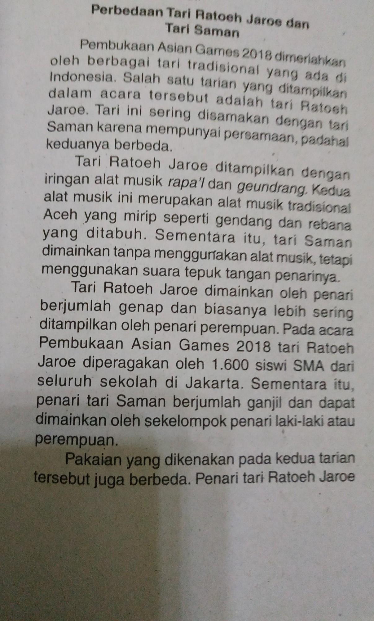 Paragraf Pertama Contoh Menulis Paragraf