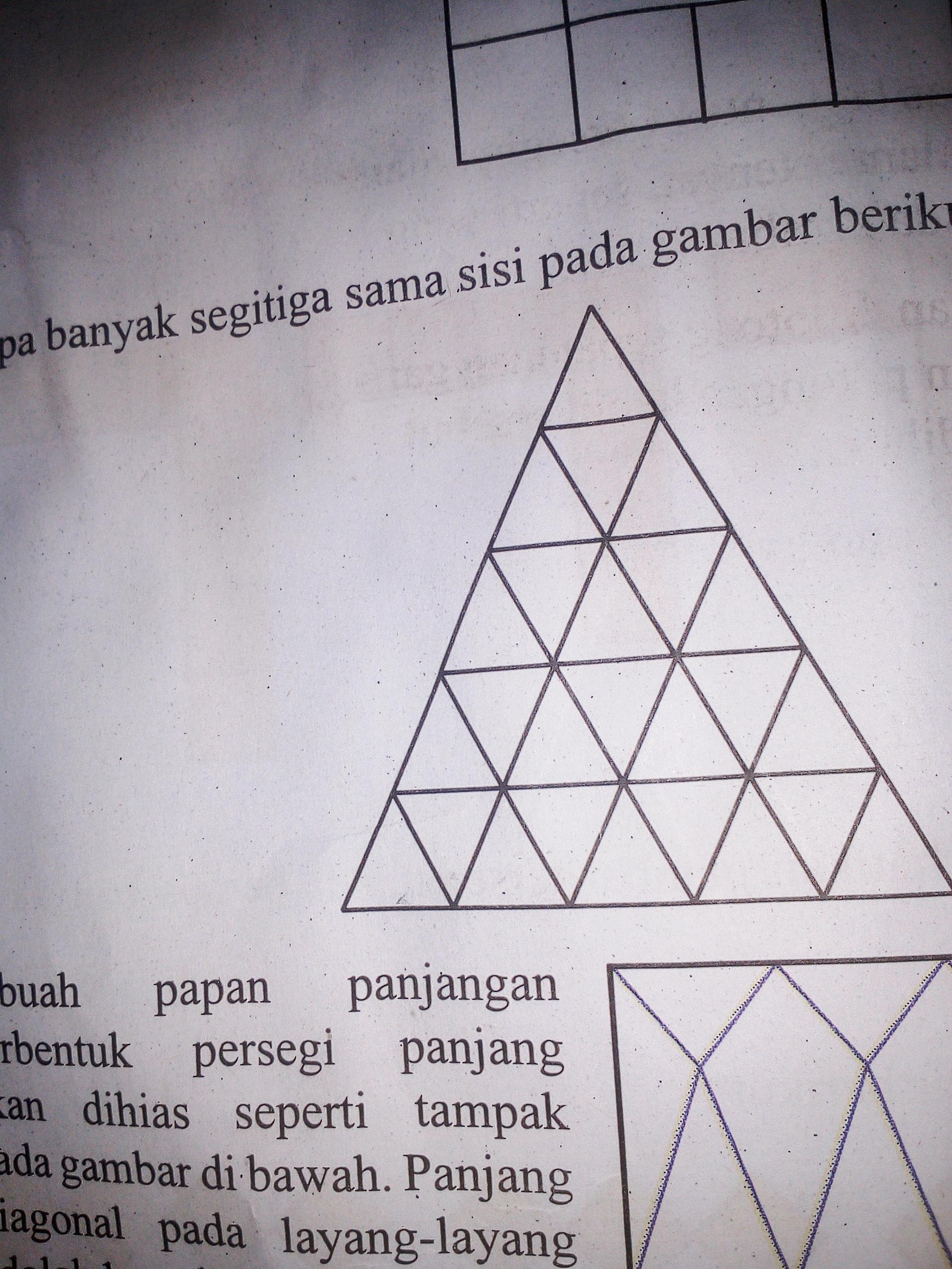 Berapa Banyak Segitiga Sama Sisi Pada Gambar Berikut