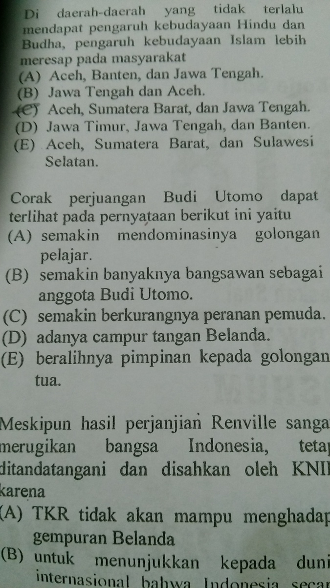 corak perjuangan budi utomo dapat terlihat pada pernyataan berikut ini