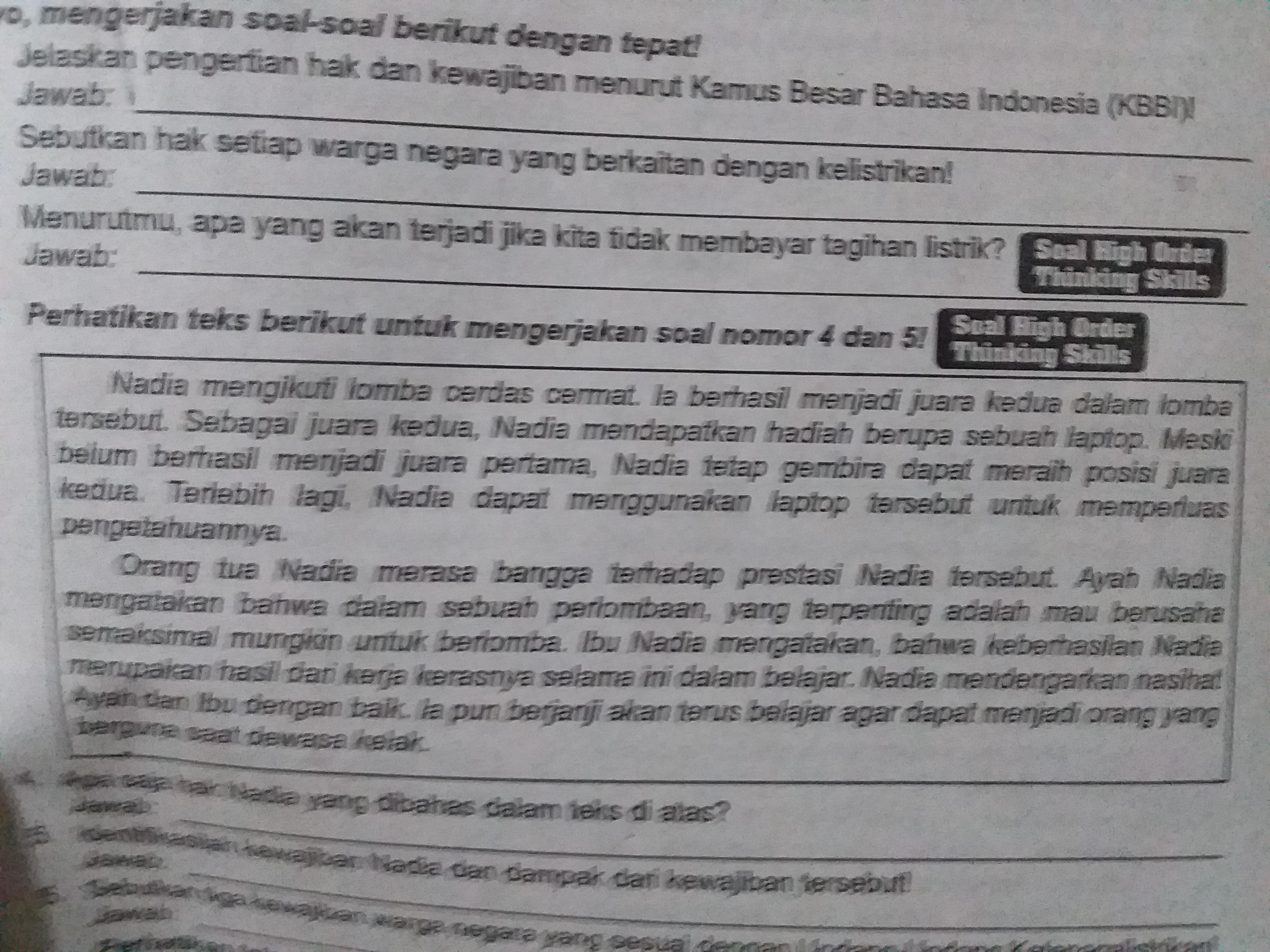 Perbedaan Hak Dan Kewajiban Brainly