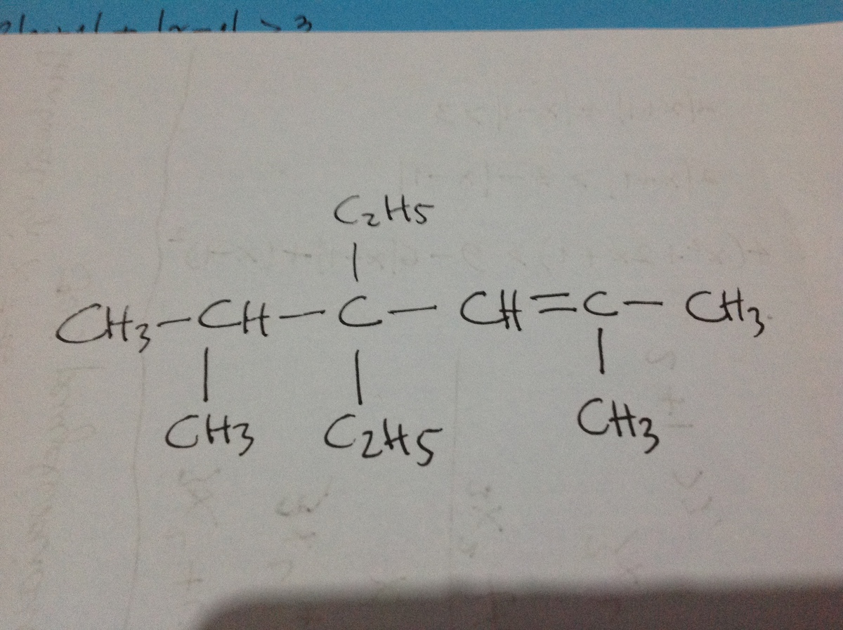 tuliskan rumus struktur senyawa berikut! 4,4dietil2,5dimetil2