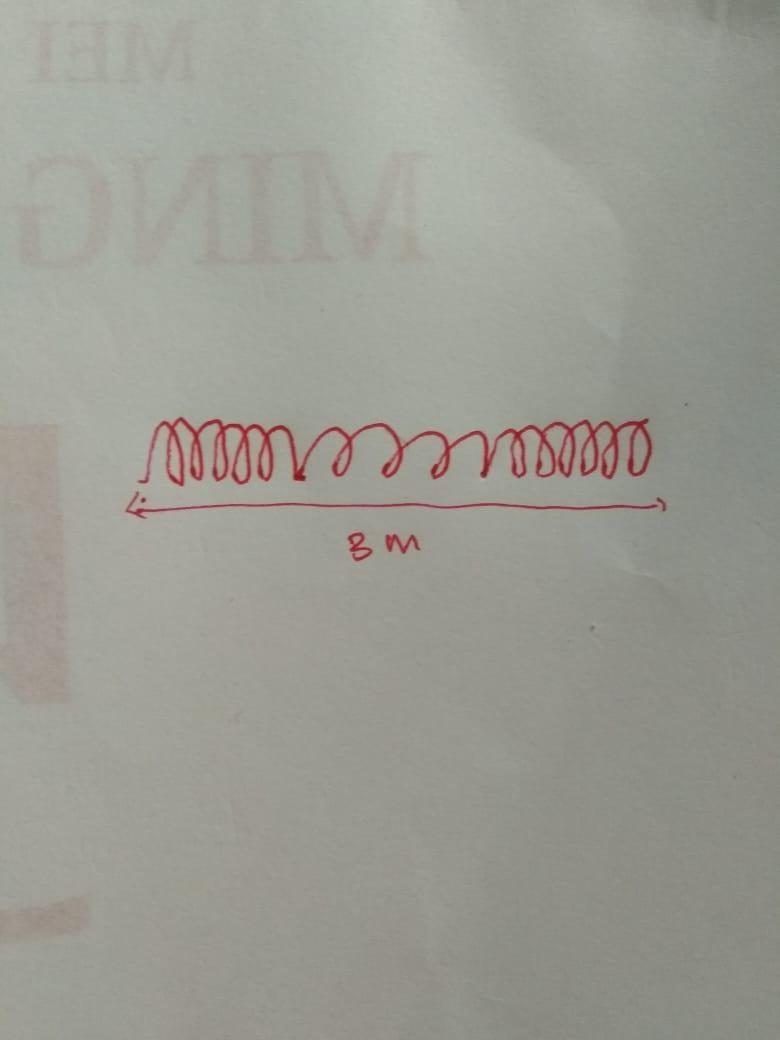 Sebuah slinki digetarkan hingga menghasilkan gelombang longitudinal