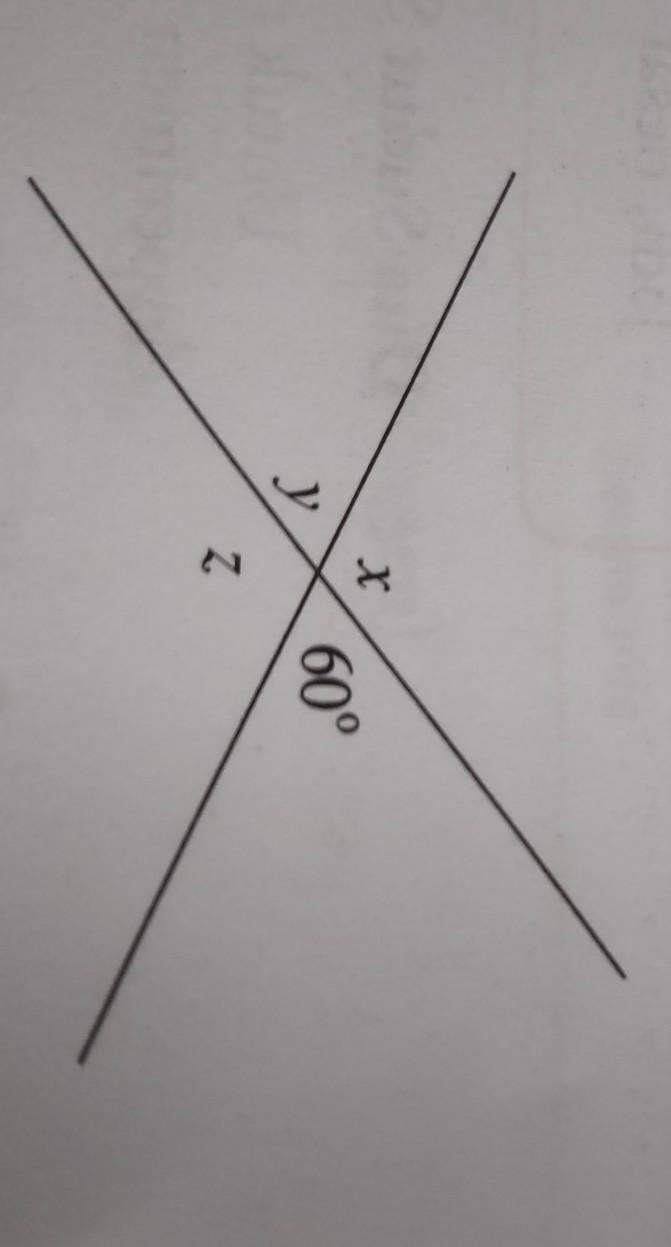 5.hitunglah besar sudut x,y, dan z pada gambar berikut (gbr ada di atas