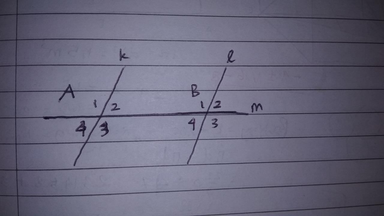 perhatikan gambar di bawah ini. pada sudut di samping, AB
