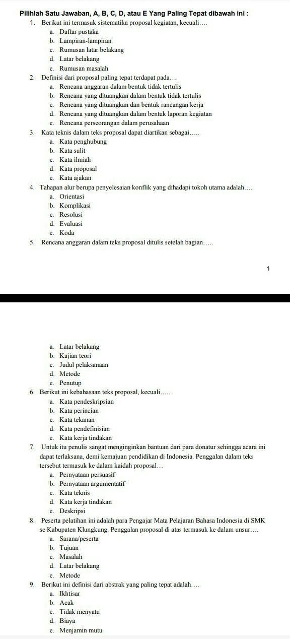 Berikut Yang Tidak Termasuk Sistematika Laporan Adalah