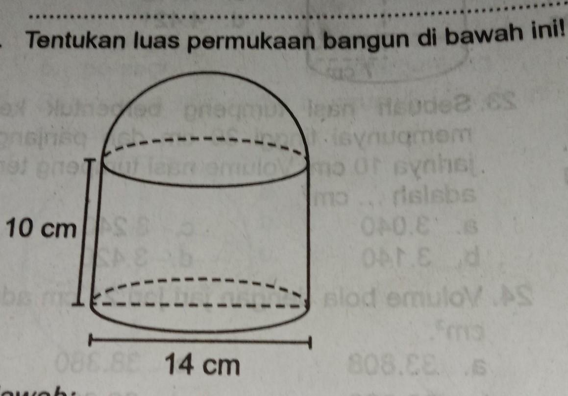2. Tentukan luas permukaan bangun di bawah ini!10 cm14 cm