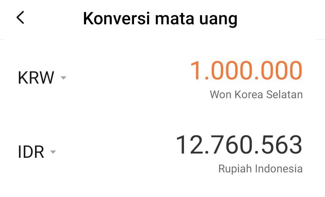 9 Juta Won Berapa Rupiah