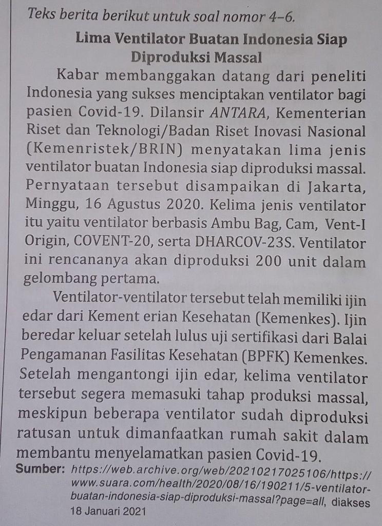 Informasi pokok yang terdapat pada lead berita tersebut adalah...A