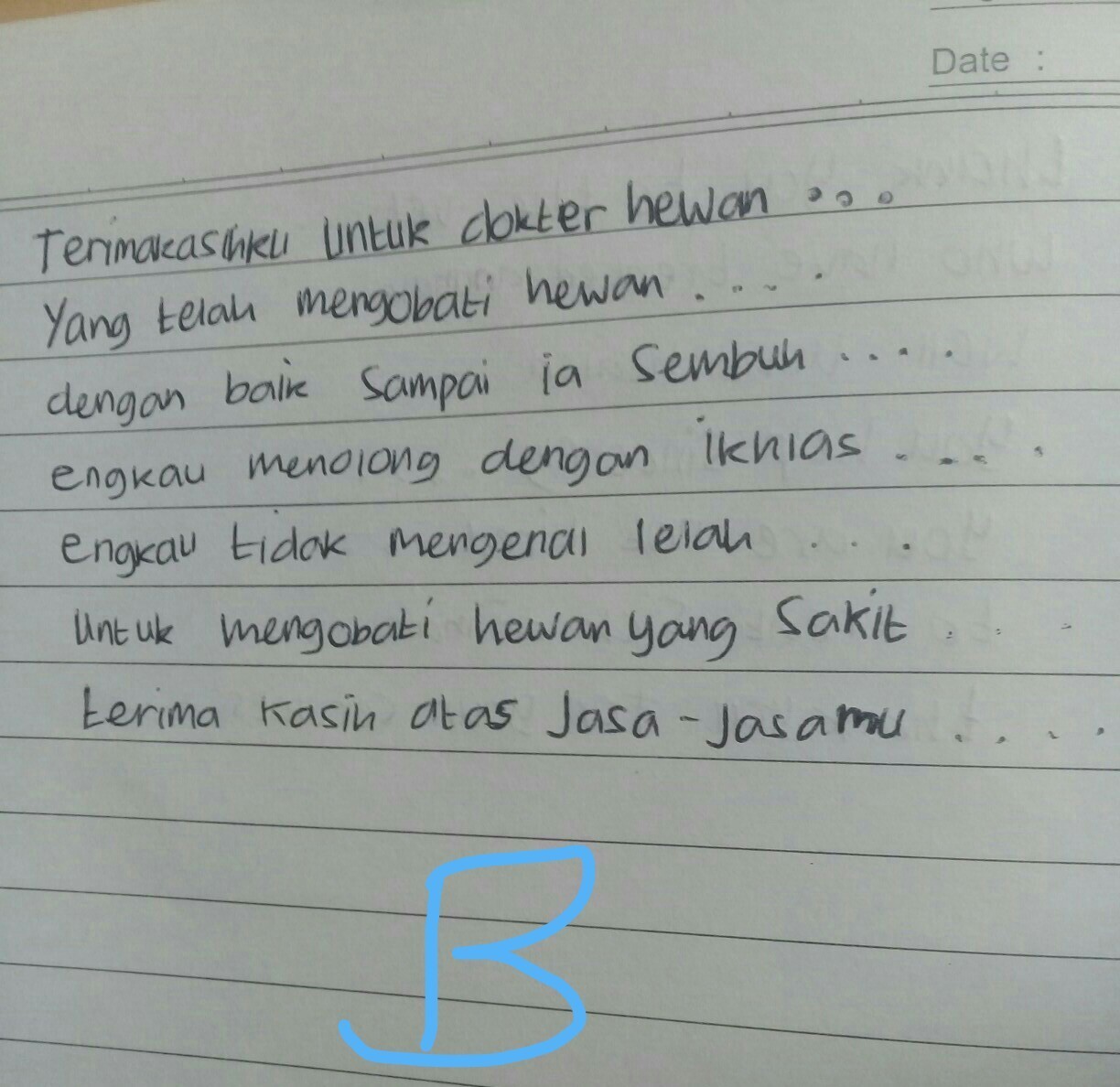 Kalian boleh membuat judul puisi yang sesuai dengan tema tersebut. Puisi Cita Cita Dokter Hewan