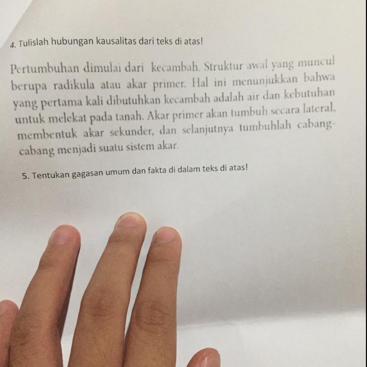 Nmr 5. Tentukan gagasan umum dan fakta dalam teks di atas