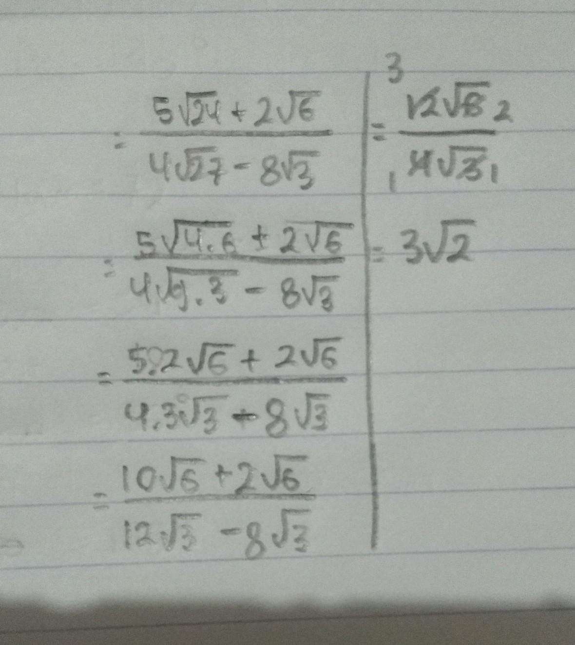 Bentuk Sederhana Dari 2 Akar 8 Per Akar 6 AKARKUA