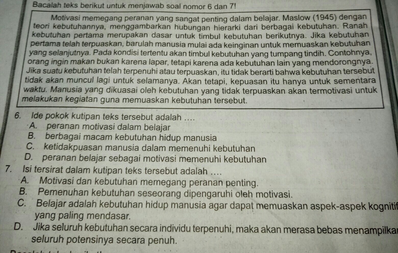 45+ Contoh Soal Ide Pokok Paragraf Tersebut Adalah