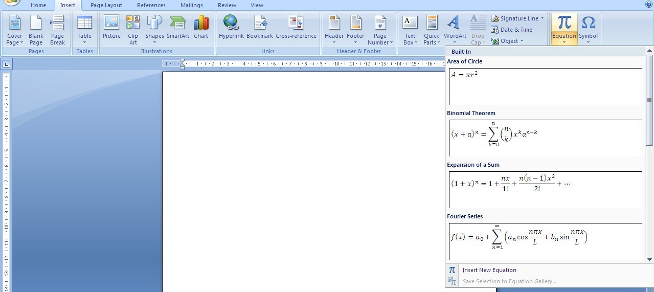 Fasilitas Di Ms Word Yang Berfungsi Memasukan Rumus Rumus Seperti Matimatika Adalah Brainly Co Id