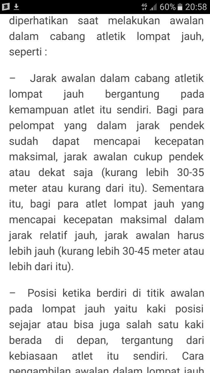 Jarak Awalan Yang Ideal Dalam Lompat Jauh Adalah Mutakhir