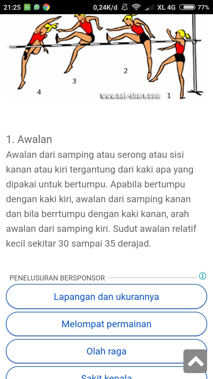 Macam Macam Gaya Lompat Tinggi Mirahs