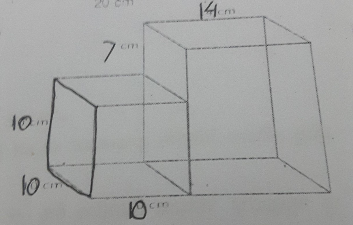 hitunglah volume dari gabungan bangun ruang di bawah ini Brainly.co.id