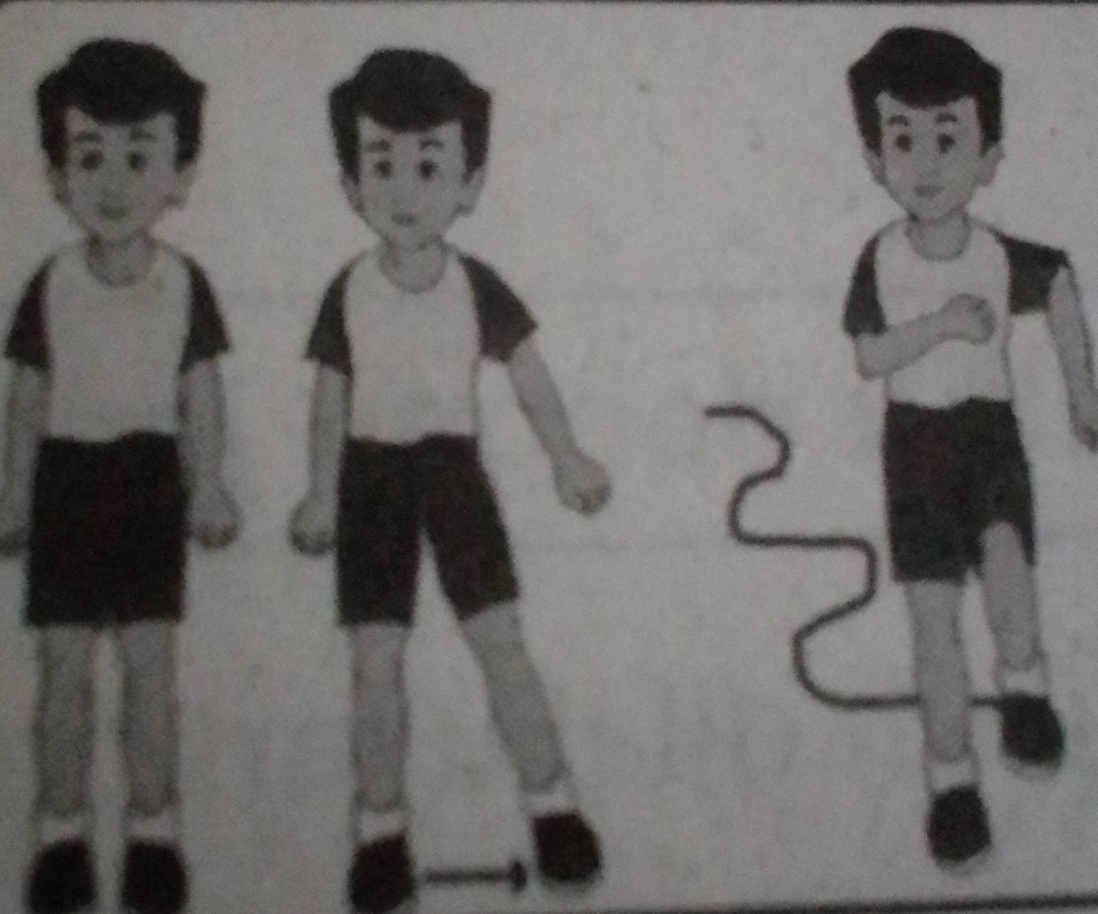 13. Perhatikan gambar berikut! Gambar tersebut menunjukkan gerakan a