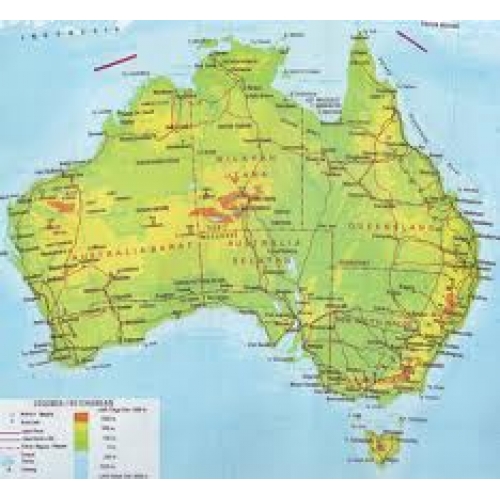 Gambar Peta Benua Australia Yang Jelas Gambar Peta
