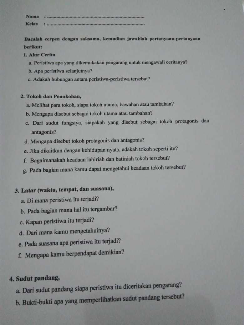 Amanat Cerpen Anak Rajin Dan Pohon Pengetahuan Sketsa