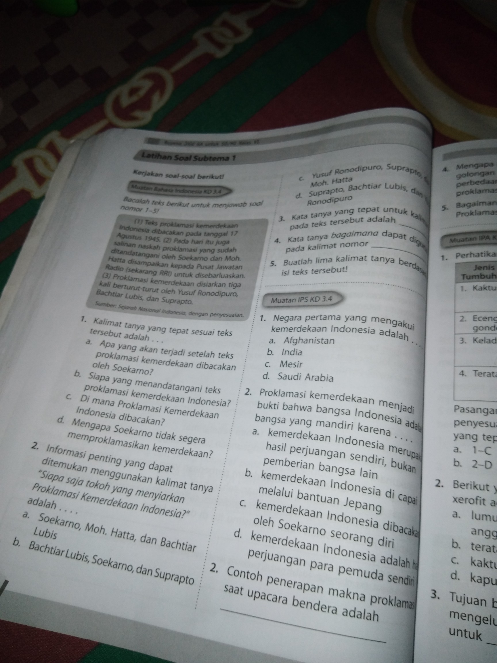Soal Yang Susah Dijawab SOALNA