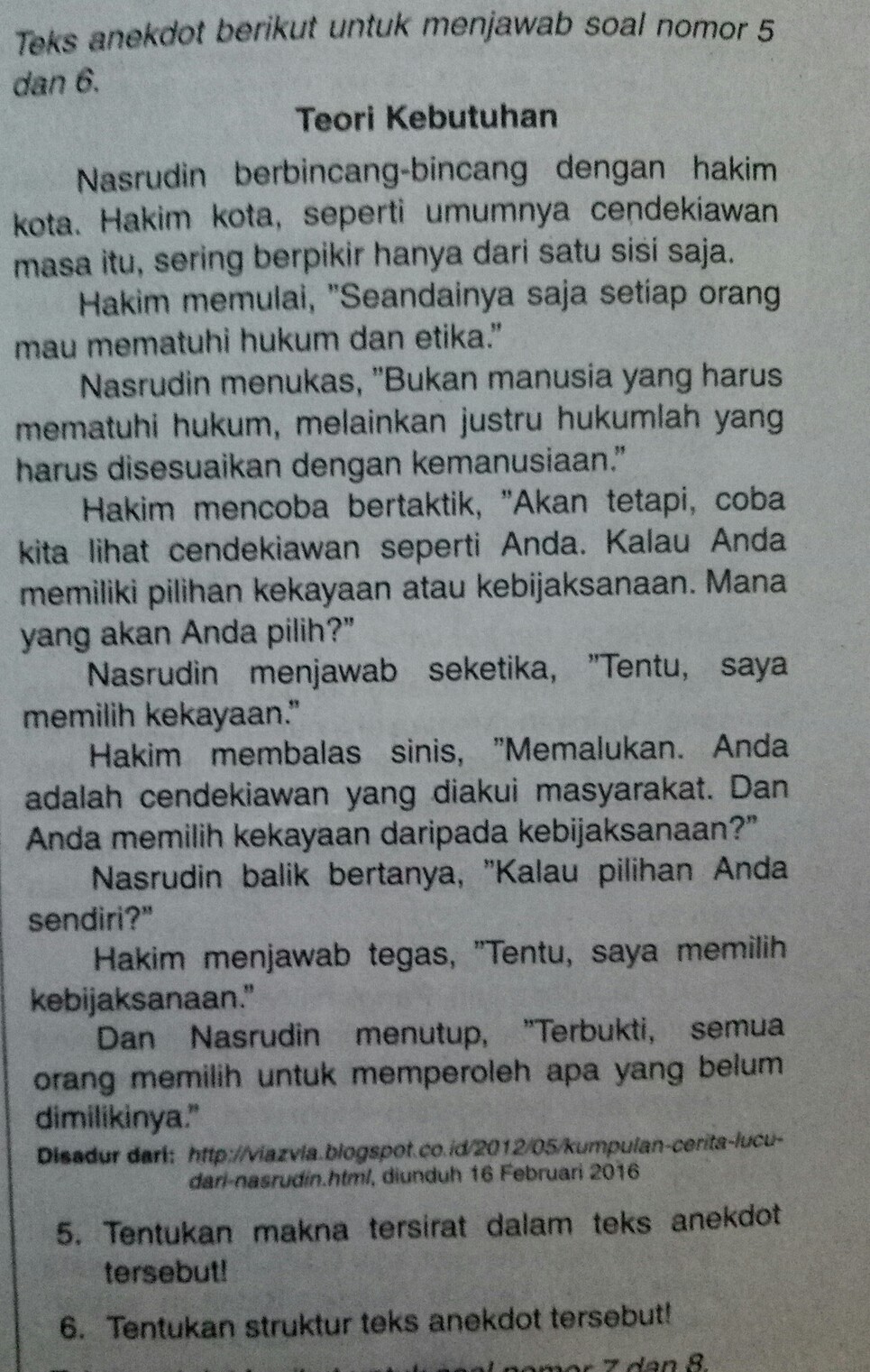 Contoh Teks Anekdot Beserta Strukturnya Dan Makna Tersirat