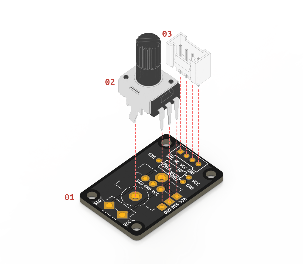 Rotary Potentiometer Connected Interaction Kit