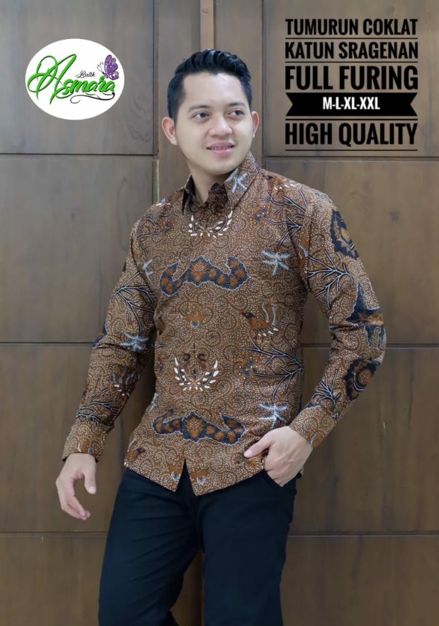Kemeja Batik Warna Coklat Batik Lengan Panjang Terbaru Batik Lapis Furing Bahan Katun Baju Batik Coklat Batik Tumurun Coklat | Lazada Indonesia