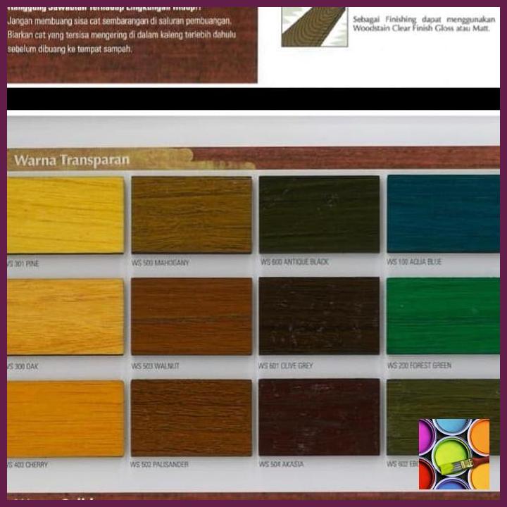 MOWILEX WOODSTAIN PERNIS VARNISH KAYU WATERBASED 1KG Lazada