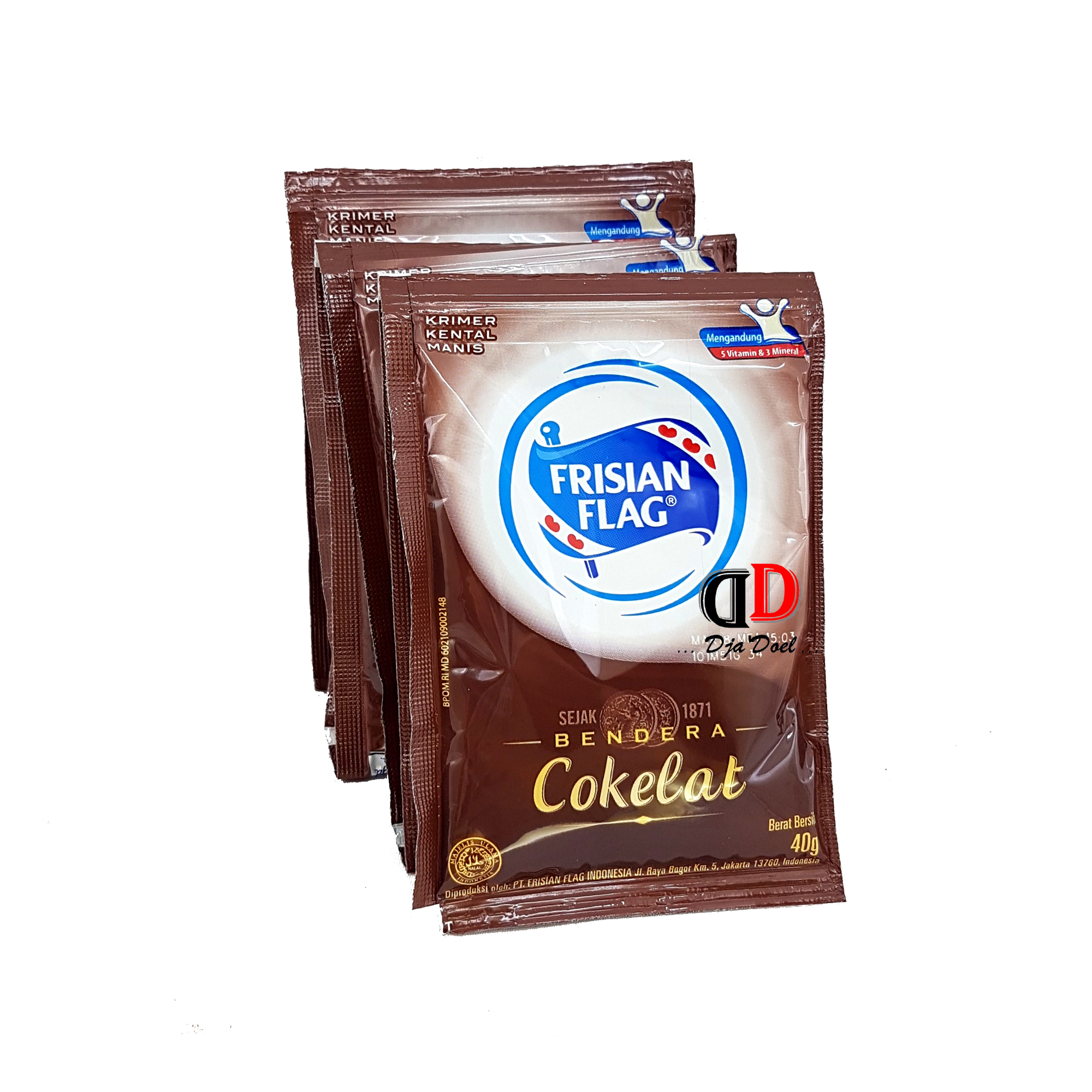 Frisian Flag Coklat - Susu Bendera Kental Manis - Renceng 6X40G | Lazada Indonesia