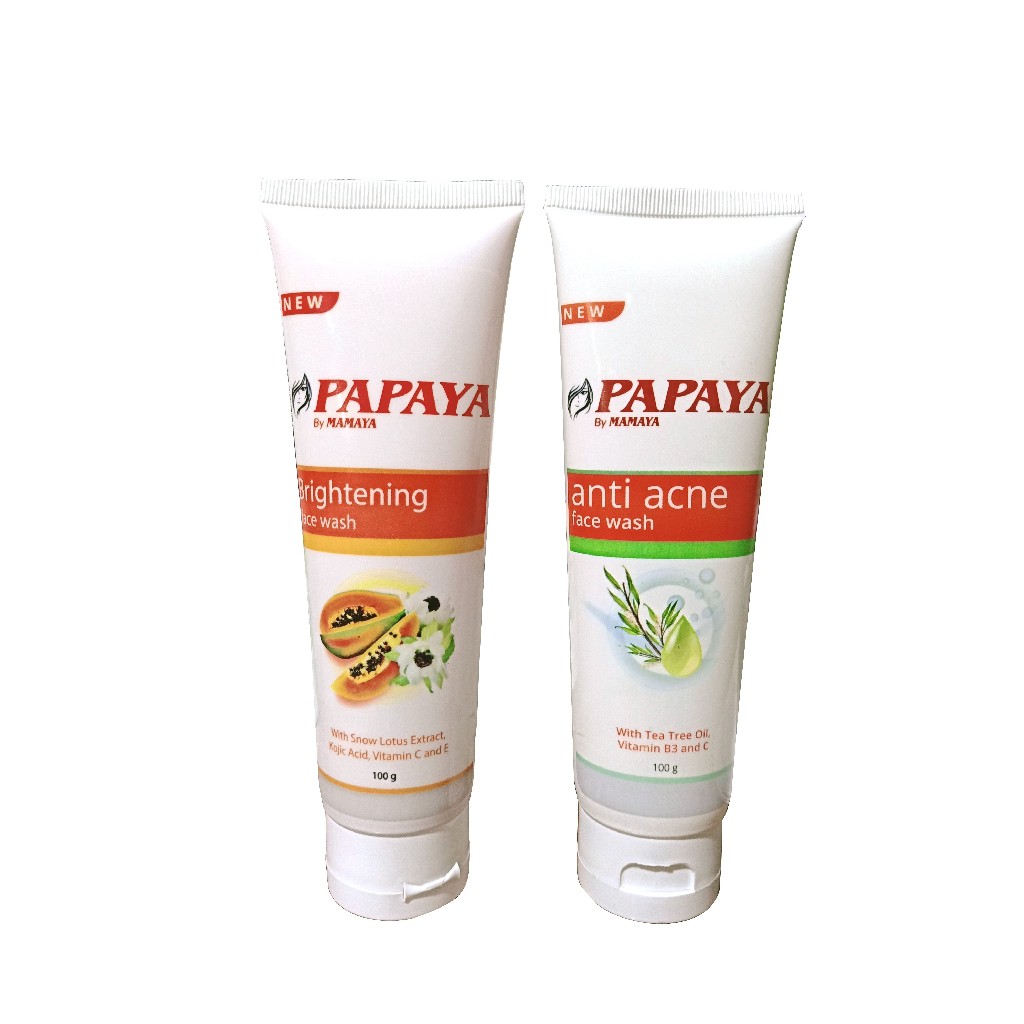 MAMAYA Papaya Face Wash Brightening Anti Acne 100g Lazada Indonesia
