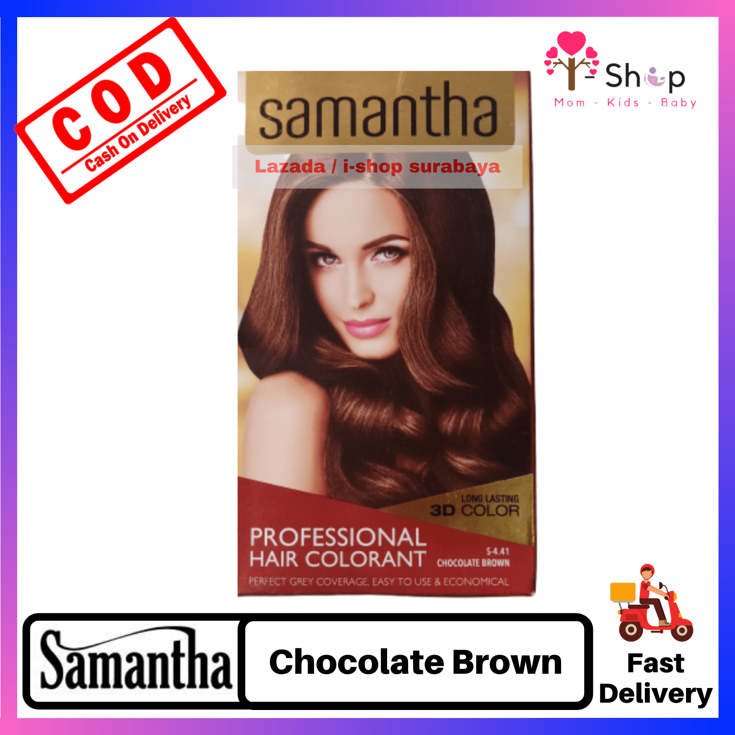 Samantha Profesional Hair Colorant Chocolate Brown 25 Gr / Pewarna Rambut / Cat Rambut | Lazada Indonesia