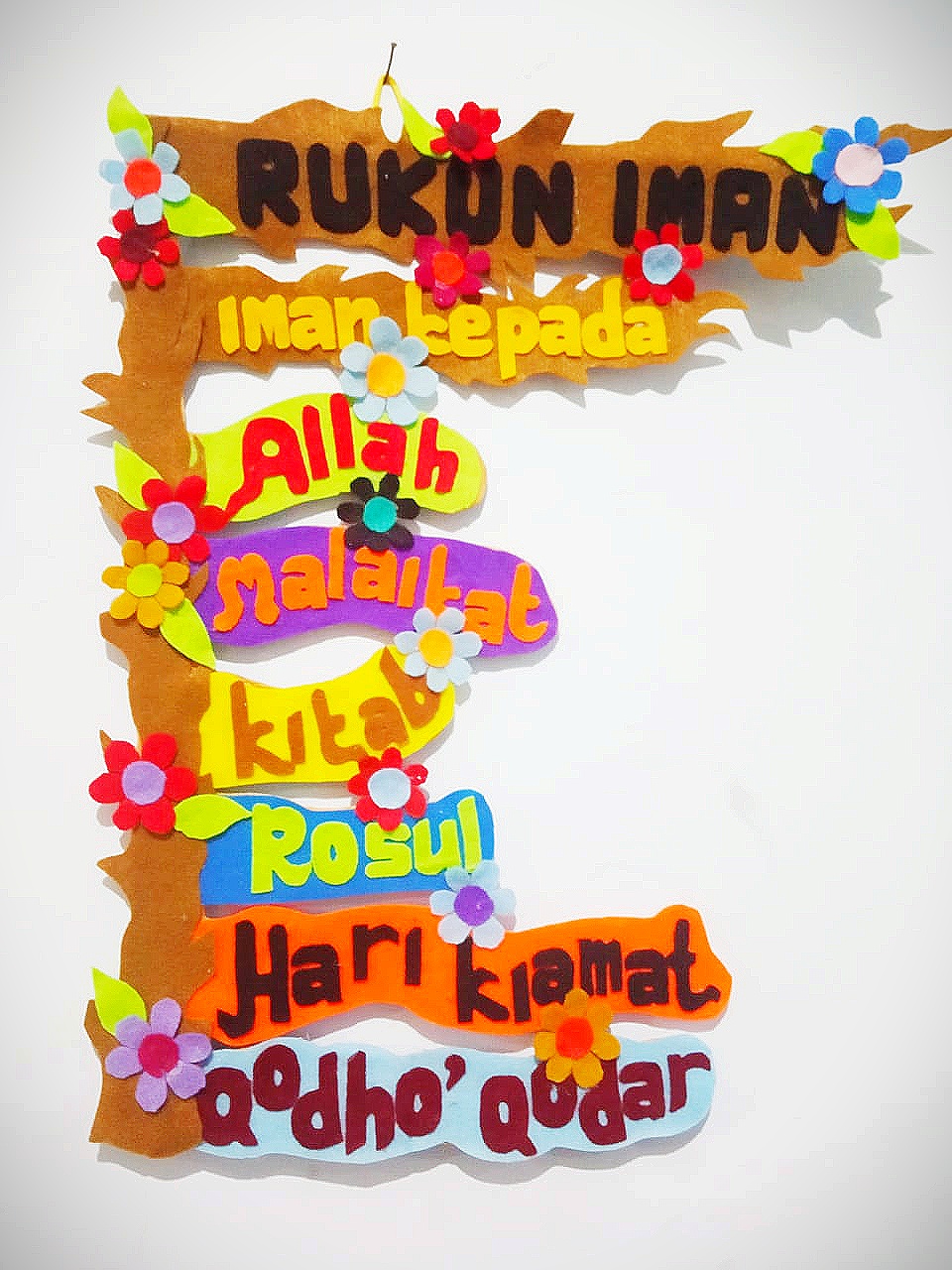 Rukun Iman/Rukun Islam Hiasan Dinding Prakarya Sekolah/Hiasan Dinding Gantung/Hiasan Tempel/ | Lazada Indonesia 1280_X_960_jpg